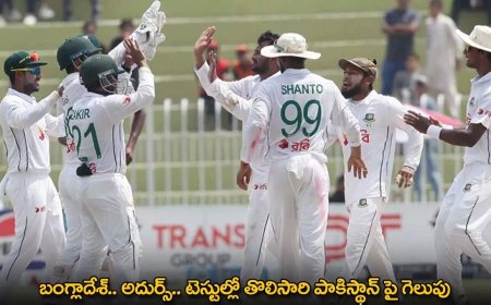 Ban vs Pak : బంగ్లాదేశ్.. అదుర్స్‌.. టెస్టుల్లో తొలిసారి పాకిస్థాన్​ పై గెలుపు