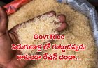Govt Rice: పిడుగురాళ్ల లో గుట్టుచప్పుడు కాకుండా రేషన్ దందా...