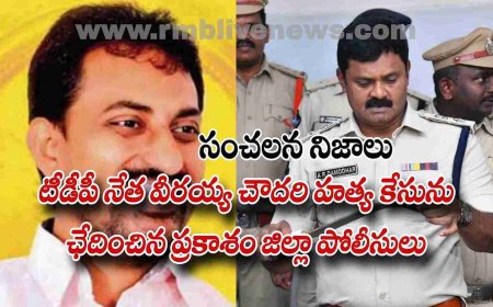 టీడీపీ నేత వీరయ్య చౌదరి హత్య కేసును ఛేదించిన ప్రకాశం జిల్లా పోలీసులు