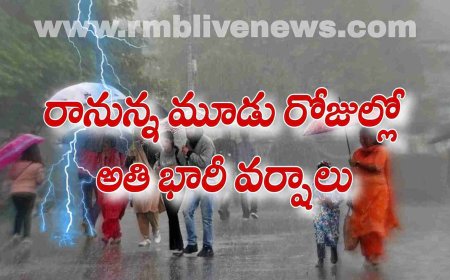 తెలంగాణ: రానున్న రోజుల్లో అతి భారీ వర్షాలు.. ఉరుములు, మెరుపులతో పాటు!