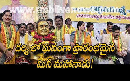 TDP Mahanadu: దర్శి లో ఘనంగా ప్రారంభమైన మినీ మహానాడు!