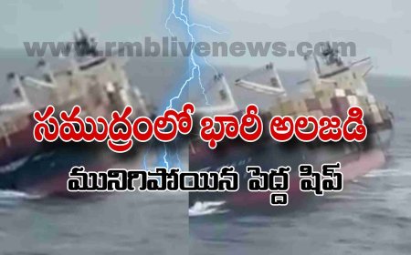 సముద్రంలో భారీ అలజడి! మునిగిపోయిన పెద్ద షిప్