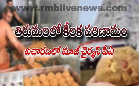 తిరుమలలో కీలక పరిణామం! విచారణలో మాజీ చైర్మన్ పీఏ