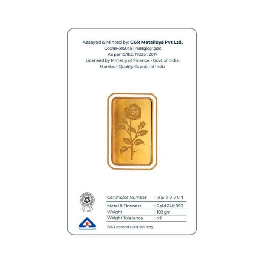 100 gm Gold Bar 9lakh Lakh Only from Indian Market